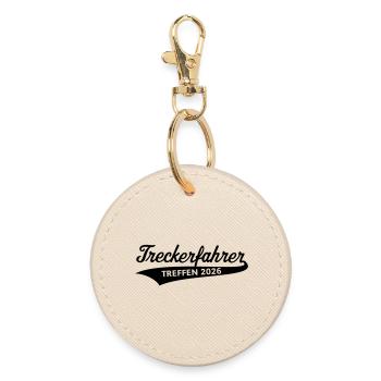 Treckerfahrer – Treffen 2026 (Trecker Traktor / B) - Runder Schlüsselanhänger - Auster - Vorne