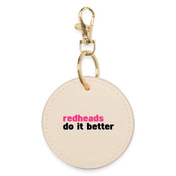 Redheads do it better ( les rousses le font mieux) - Porte-clés rond - huître - Devant