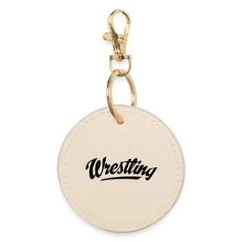 2541614 15360238 wrestling - Runder Schlüsselanhänger - Auster - Vorne