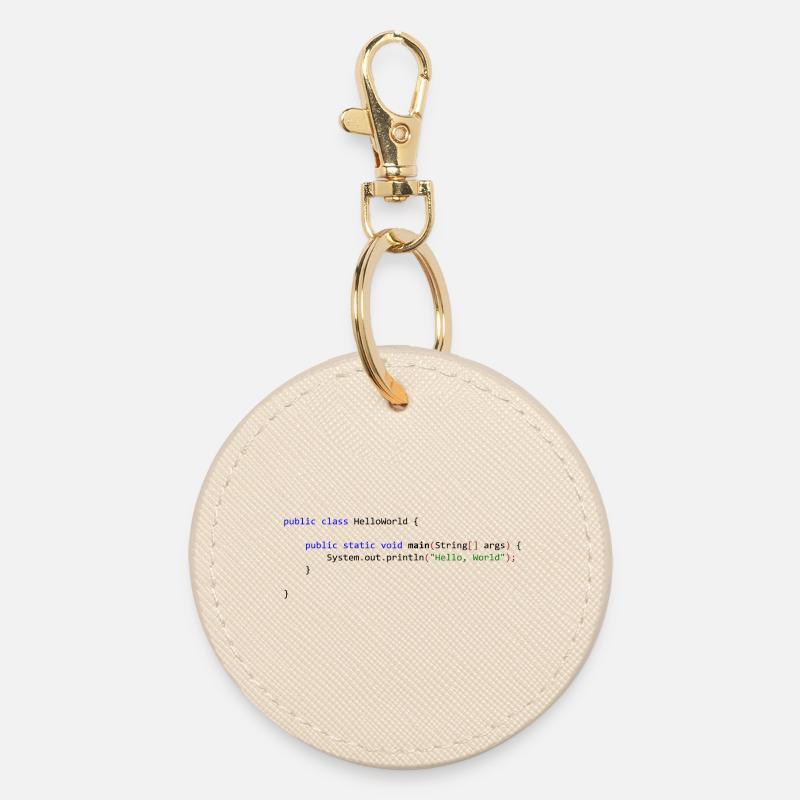 Hello World in Java - Round Keyring - oyster