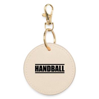 Handball - Runder Schlüsselanhänger - Auster - Vorne