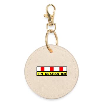 End of the project - Round Keyring - oyster - Front