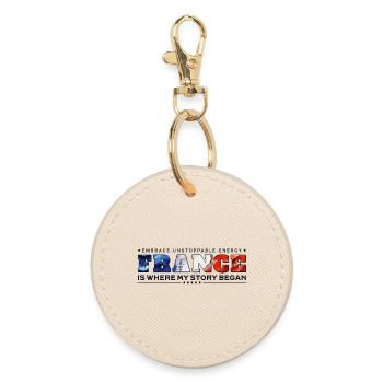 C’est la France que mon histoire a commencé - Porte-clés rond - huître - Devant