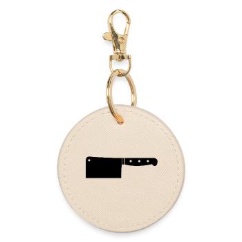 Meat cleaver - Round Keyring - oyster - Front