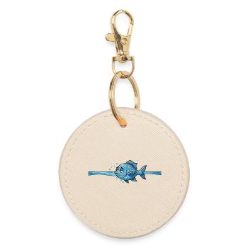 fish sea creature - Round Keyring - oyster - Front