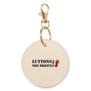 Luttons pour nos Droits ! - Porte-clés rond - huître - Devant