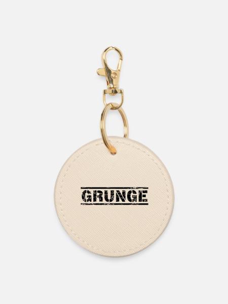 Grunge - Runder Schlüsselanhänger - Auster