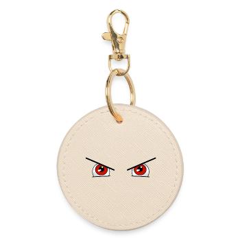Red eyes for Halloween - Round Keyring - oyster - Front