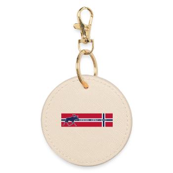 Norvège - Norvège - Norvège - Drapeau - Orignal gauche - Porte-clés rond - huître - Devant