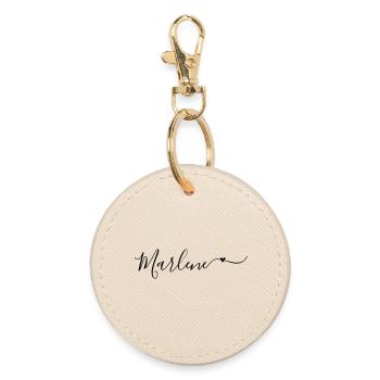 Marlene Name First Name Decorative - Round Keyring - oyster - Front