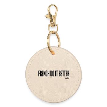 french do it better - Runder Schlüsselanhänger - Auster - Vorne
