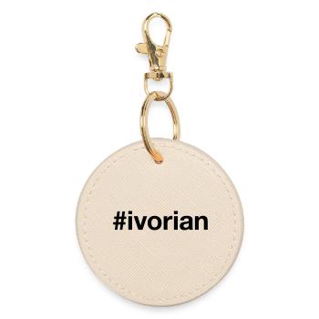 Hashtag ivoirien Côte d’Ivoire - Porte-clés rond - huître - Devant