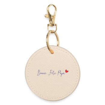 HAPPY FATHER'S DAY. DAD. FATHER'S DAY. FATHER - Round Keyring - oyster - Front