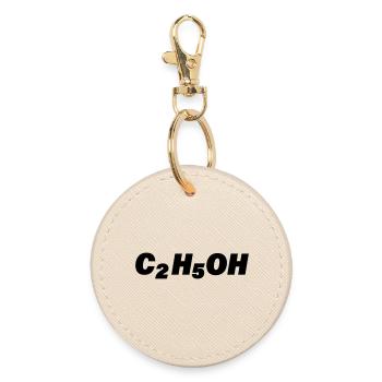 C2H5OH - Round Keyring - oyster - Front