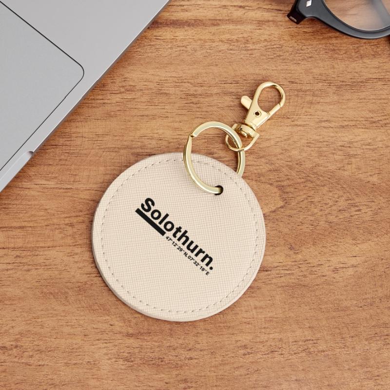 Solothurn coordinates Canton Switzerland Round Keyring