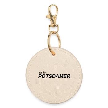 I'M FROM POTSDAM - Round Keyring - oyster - Front