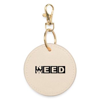 Need Weed – T-shirt Bold Découpé 420 Stoner - Porte-clés rond - huître - Devant