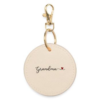 Grand-mère - Porte-clés rond - huître - Devant
