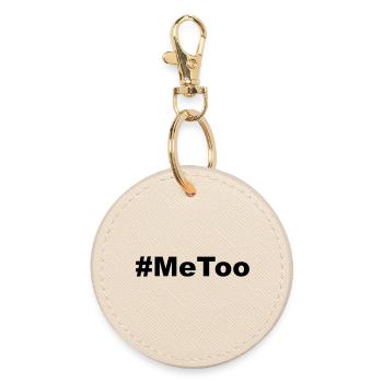 Hashtag #MeToo movement * - Round Keyring - oyster - Front