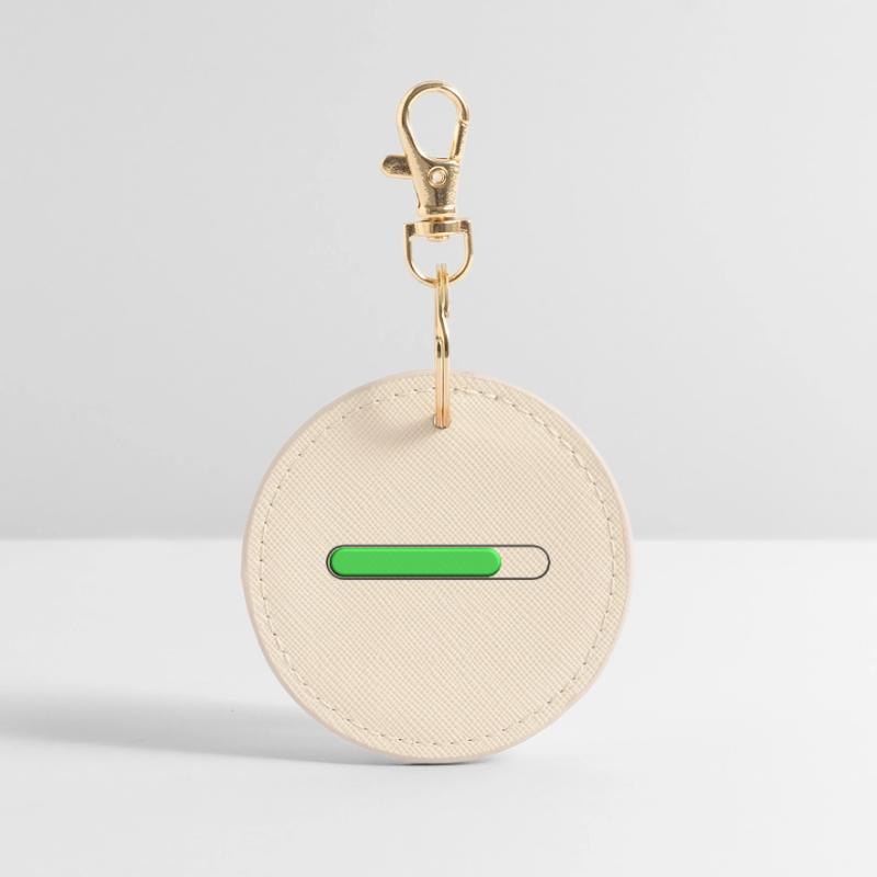 Average gauge Green (three quarters) Round Keyring