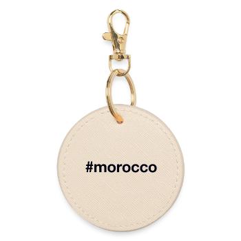 MAROC Hashtag Marokko - Porte-clés rond - huître - Devant