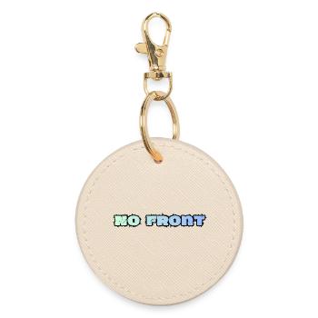 No Front, No Reproach, Youth Language - Round Keyring - oyster - Front