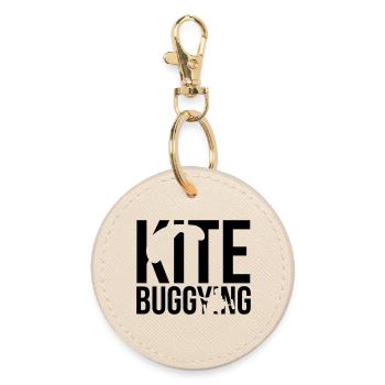 kitebuggying - Runder Schlüsselanhänger - Auster - Vorne