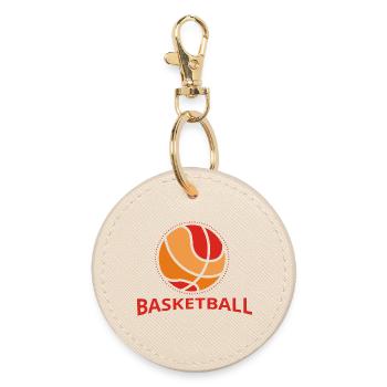 Basketball - Round Keyring - oyster - Front