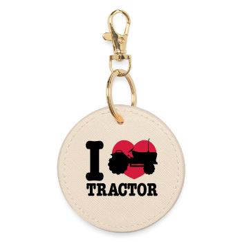 tracteur - Porte-clés rond - huître - Devant
