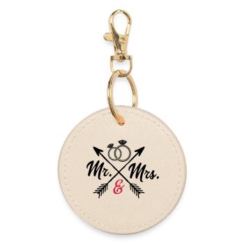 Mr. And Mrs. - Runder Schlüsselanhänger - Auster - Vorne