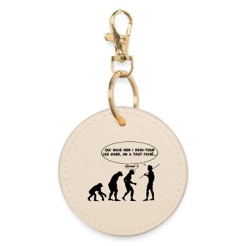 évolution inversée - Porte-clés rond - huître - Devant