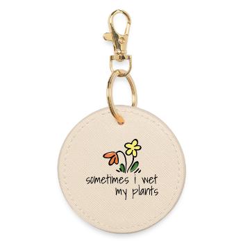 garden - Round Keyring - oyster - Front