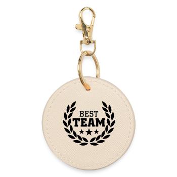 Best Team - Round Keyring - oyster - Front