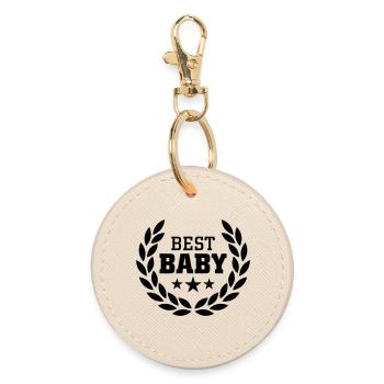 Best Baby - Round Keyring - oyster - Front