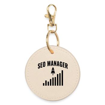 SEO Manager – Wachstum & Performance Design - Runder Schlüsselanhänger - Auster - Vorne