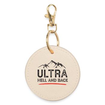 Ultra Running - Hölle und zurück - Runder Schlüsselanhänger - Auster - Vorne