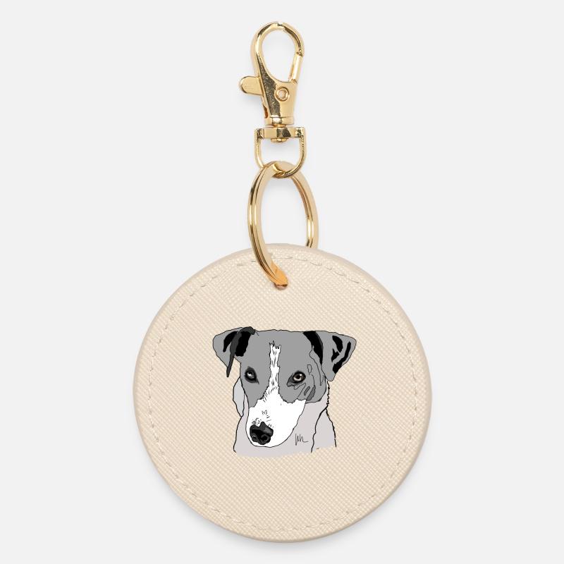 Jack Russel Terrier - Porte-clés rond - huître
