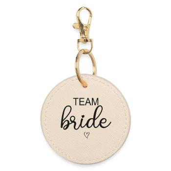 Team Bride - Round Keyring - oyster - Front