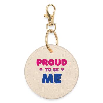 Bisexual Pride to Be Me - Mois de la fierté - Porte-clés rond - huître - Devant