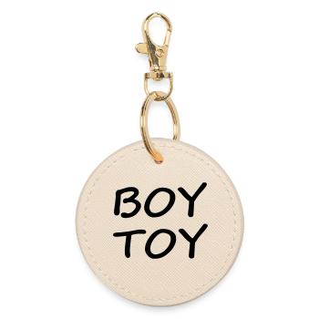 Boy Toy - Round Keyring - oyster - Front