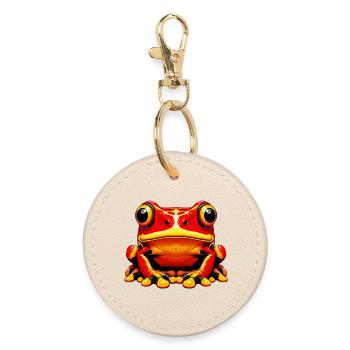 Frog - Round Keyring - oyster - Front