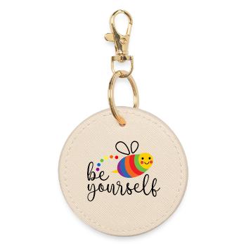 Mois de la fierté LGBTQ - Soyez vous-même - Porte-clés rond - huître - Devant