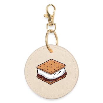 Süßes Smore - Runder Schlüsselanhänger - Auster - Vorne