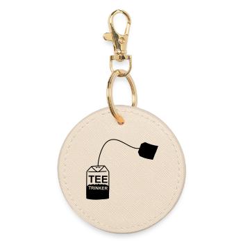 Tee_Kaffee_Earl_Grey_Teetrinker_Teesorten - Round Keyring - oyster - Front