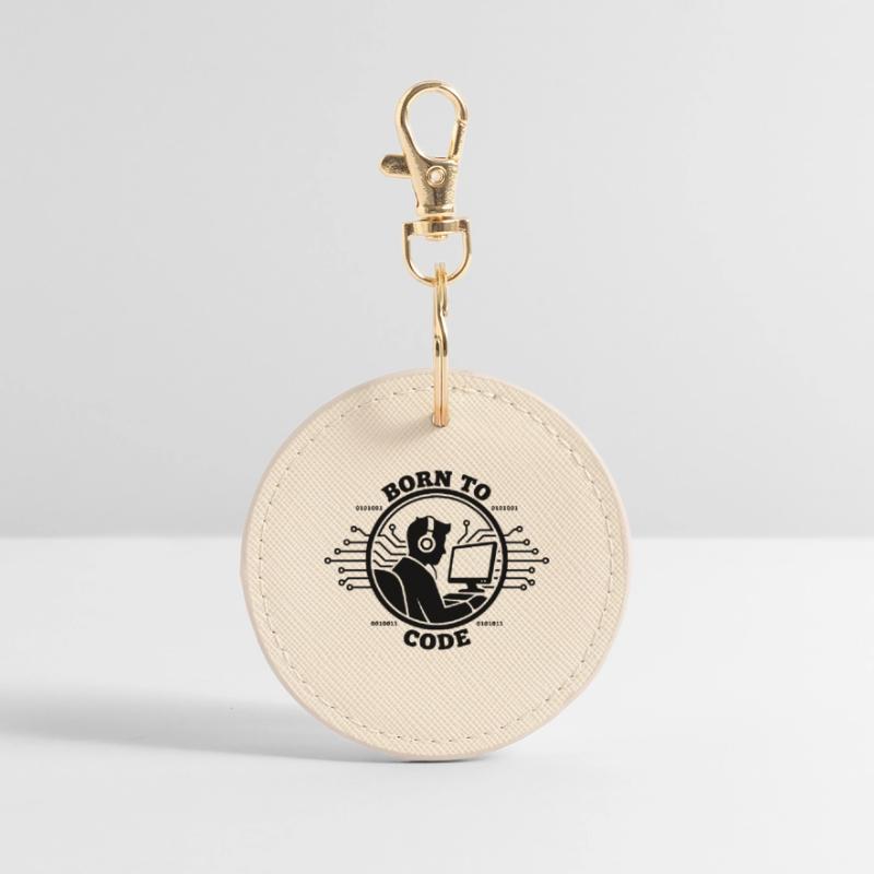 Codeur né pour coder Programmeur Porte-clés rond