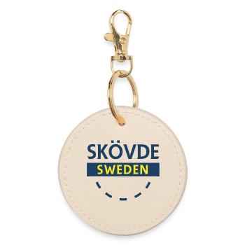 Skövde Schweden Sign Design - Runder Schlüsselanhänger - Auster - Vorne