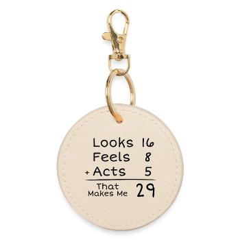 29 Years Anniversary Humorous | 29th Anniversair - Round Keyring - oyster - Front