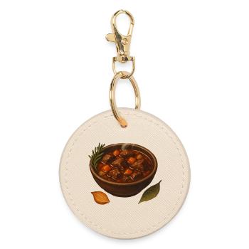 Pot goulash de bœuf - Porte-clés rond - huître - Devant
