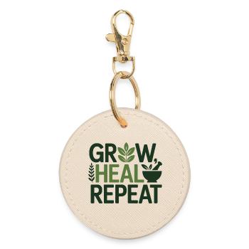 Professional Botanical Recovery Experts  - Round Keyring - oyster - Front