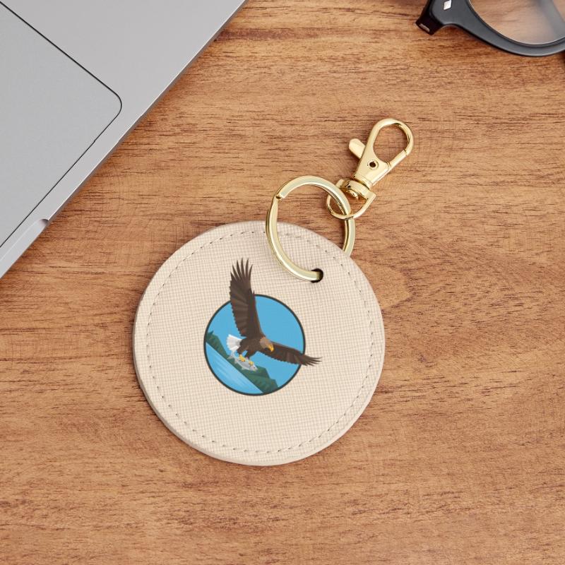 White-tailed eagle eagle Round Keyring
